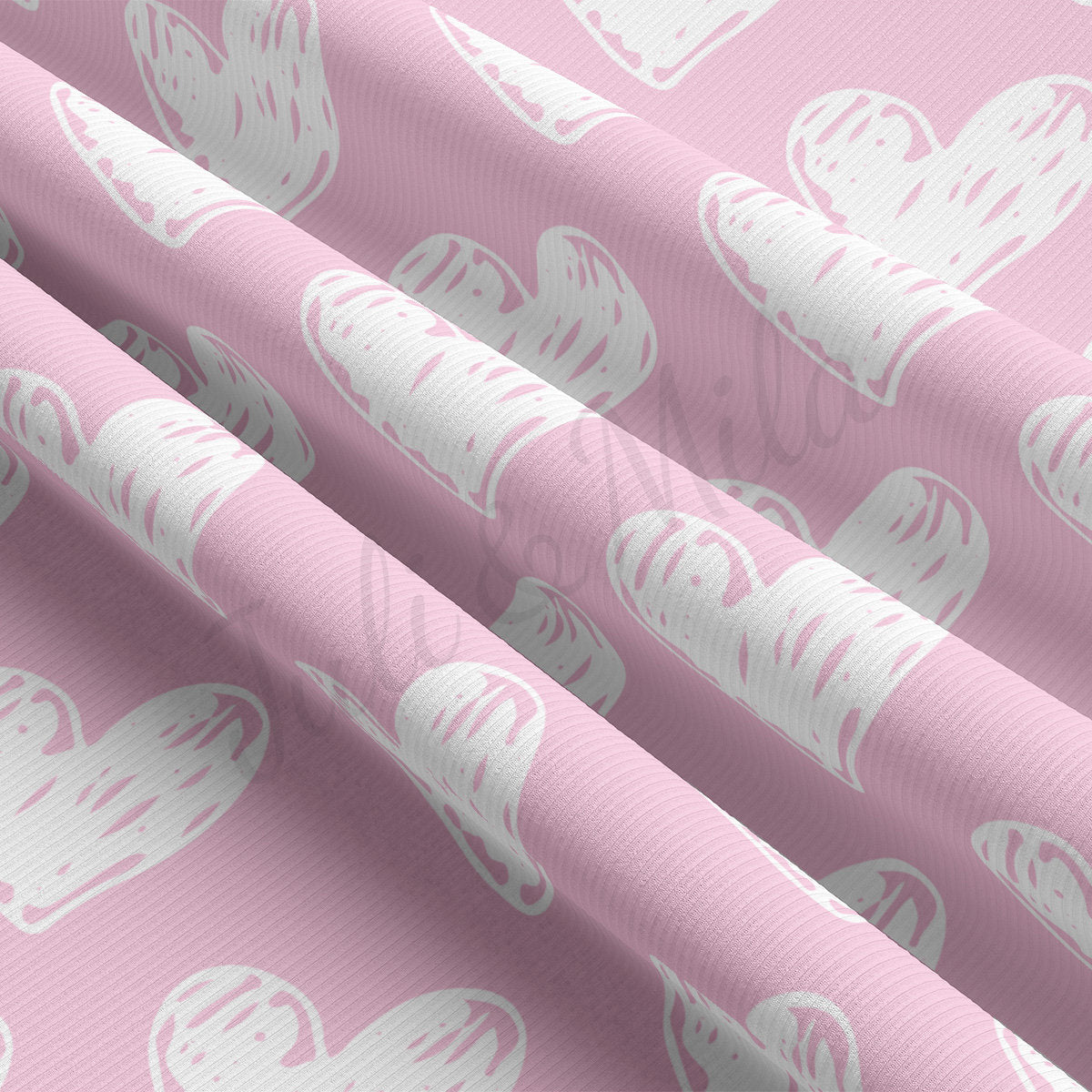 Rib Knit Fabric  RBK2219 Valentine's Day