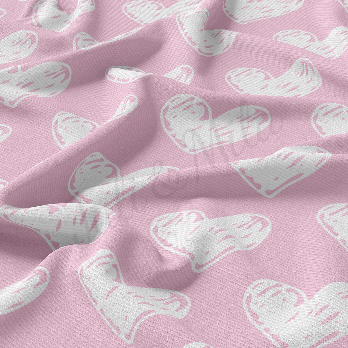 Rib Knit Fabric  RBK2219 Valentine's Day