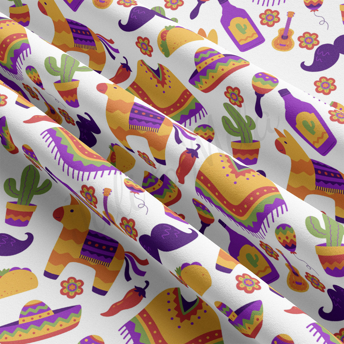 DBP Fabric Double Brushed Polyester Fabric DBP2266  Cinco De Mayo