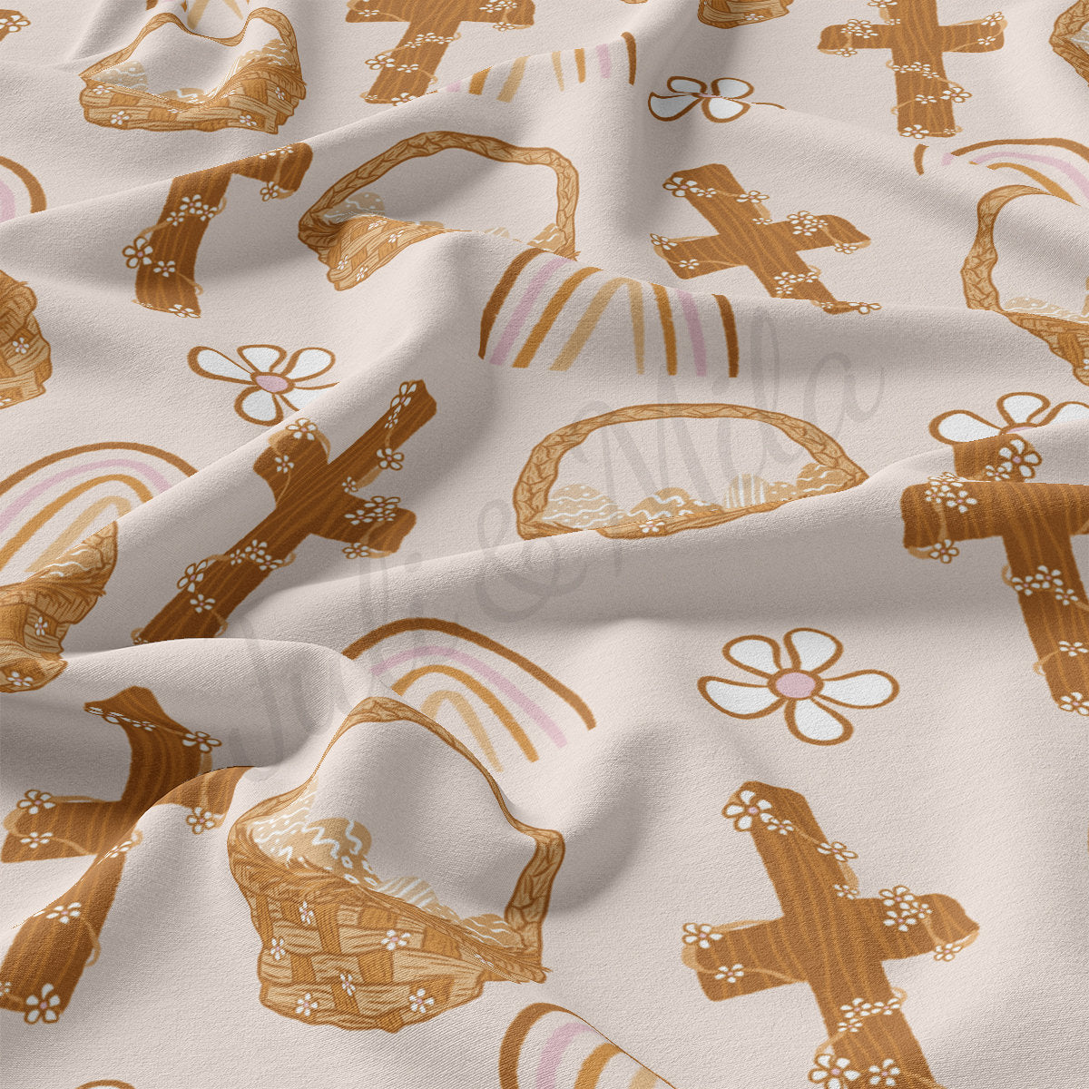 DBP Fabric Double Brushed Polyester DBP2271 Easter