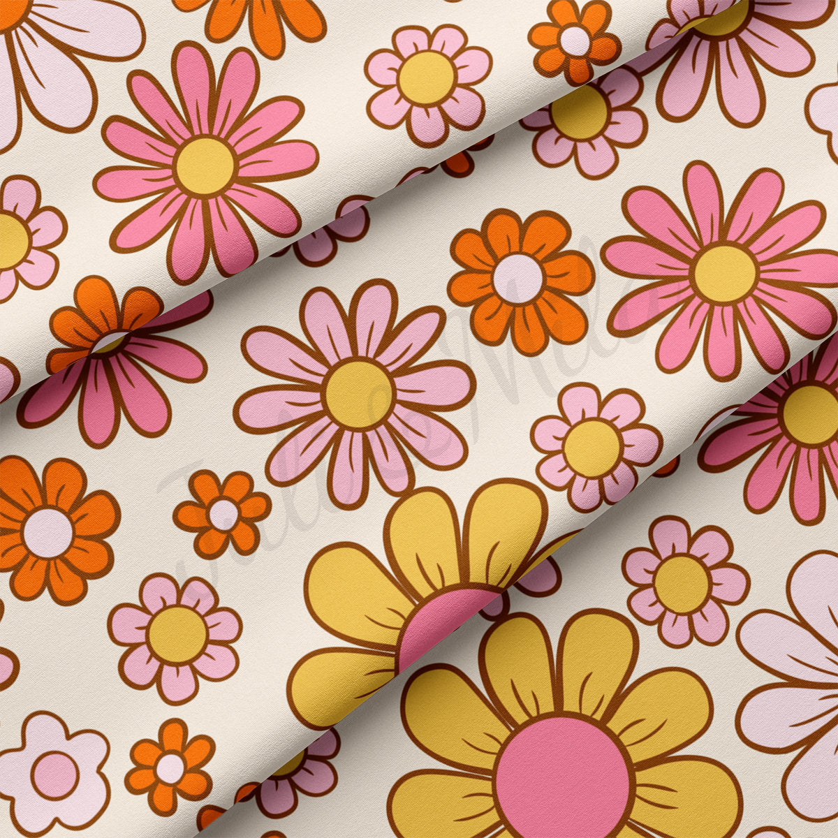 DBP Fabric Double Brushed Polyester Fabric DBP2275 Floral