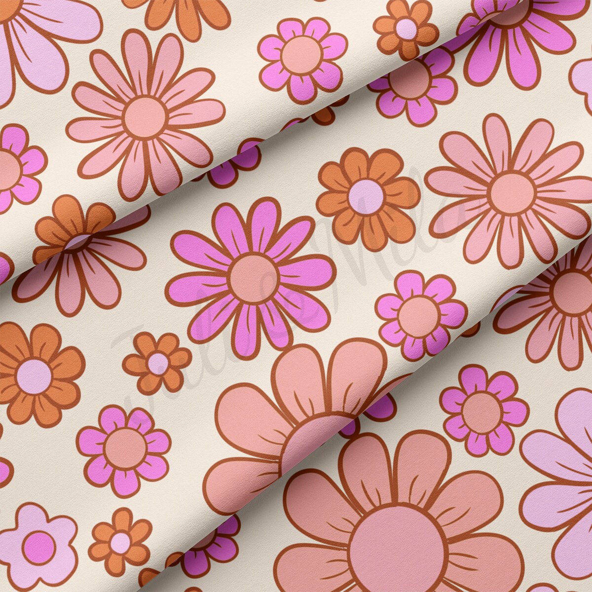 DBP Fabric Double Brushed Polyester DBP2276 Floral