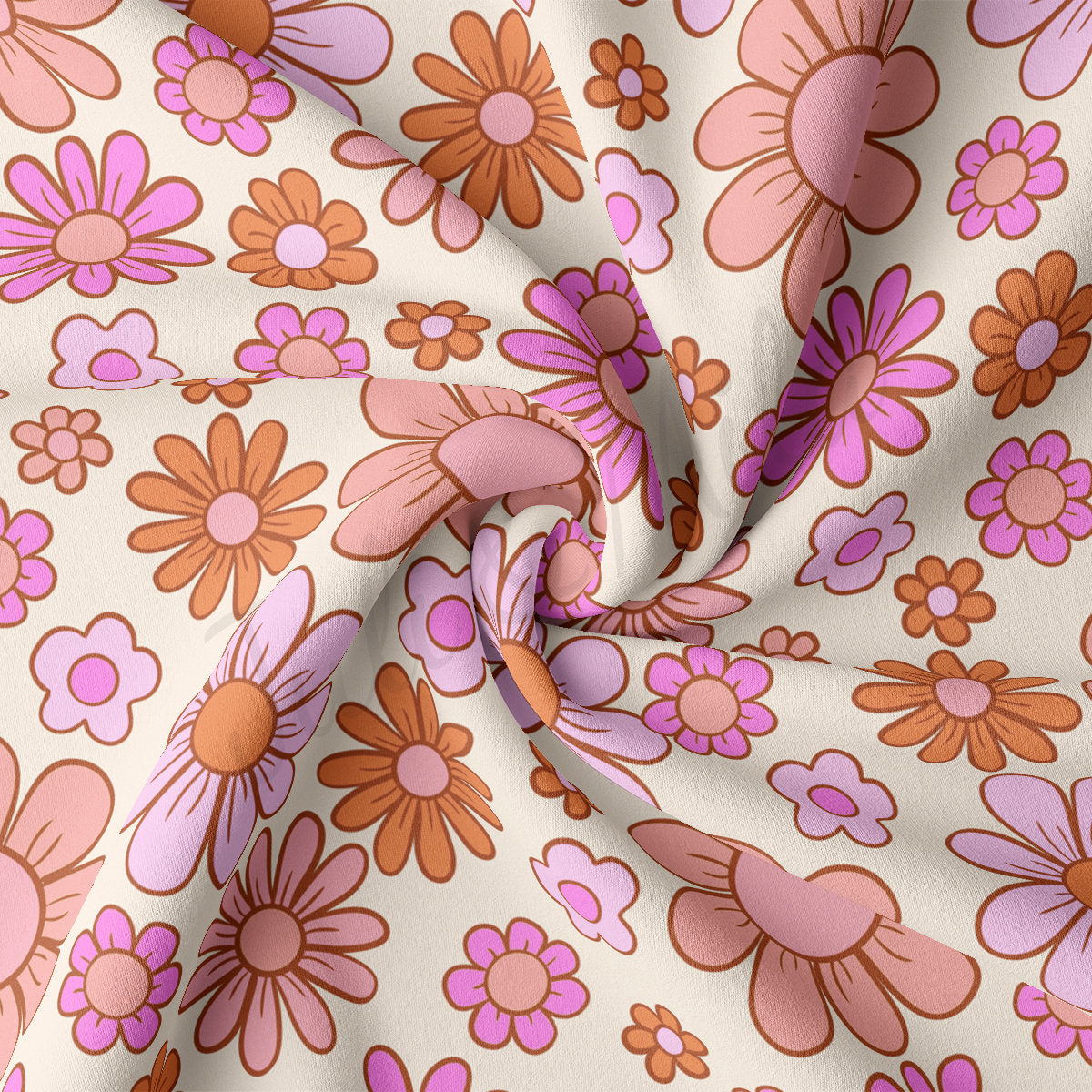 DBP Fabric Double Brushed Polyester DBP2276 Floral