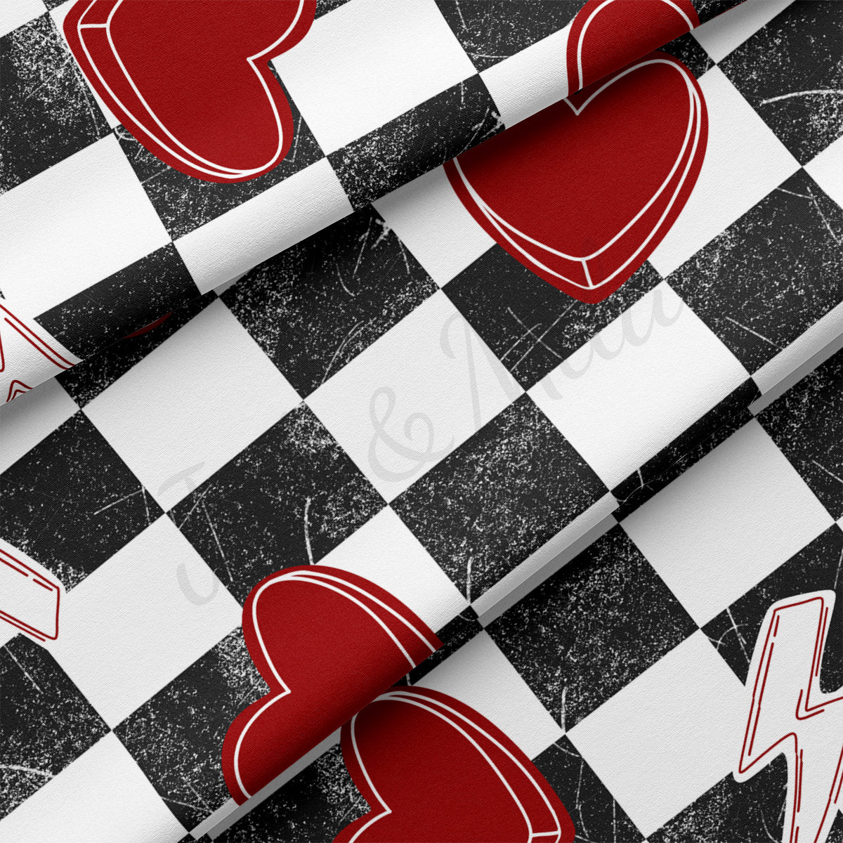 DBP Fabric Double Brushed Polyester DBP2277 Valentine's Day