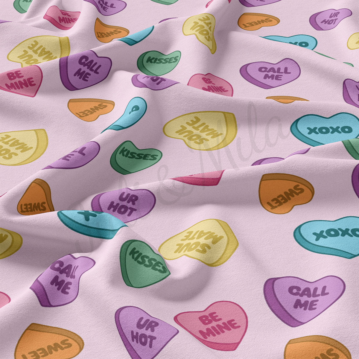 DBP Fabric Double Brushed Polyester DBP2280 Valentine's Day