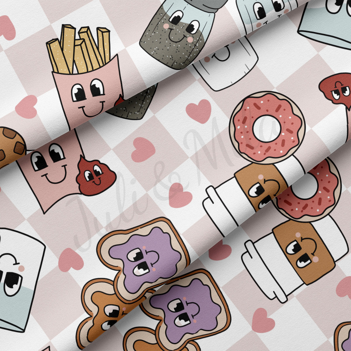 DBP Fabric Double Brushed Polyester DBP2298 Valentine's Day