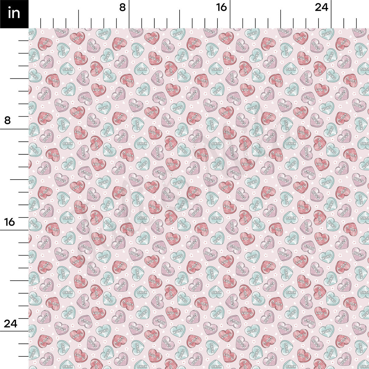 Rib Knit Fabric RBK2263 Valentine's Day