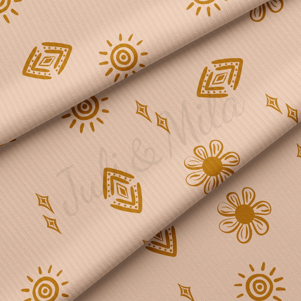 Rib Knit Fabric RBK2282 Boho