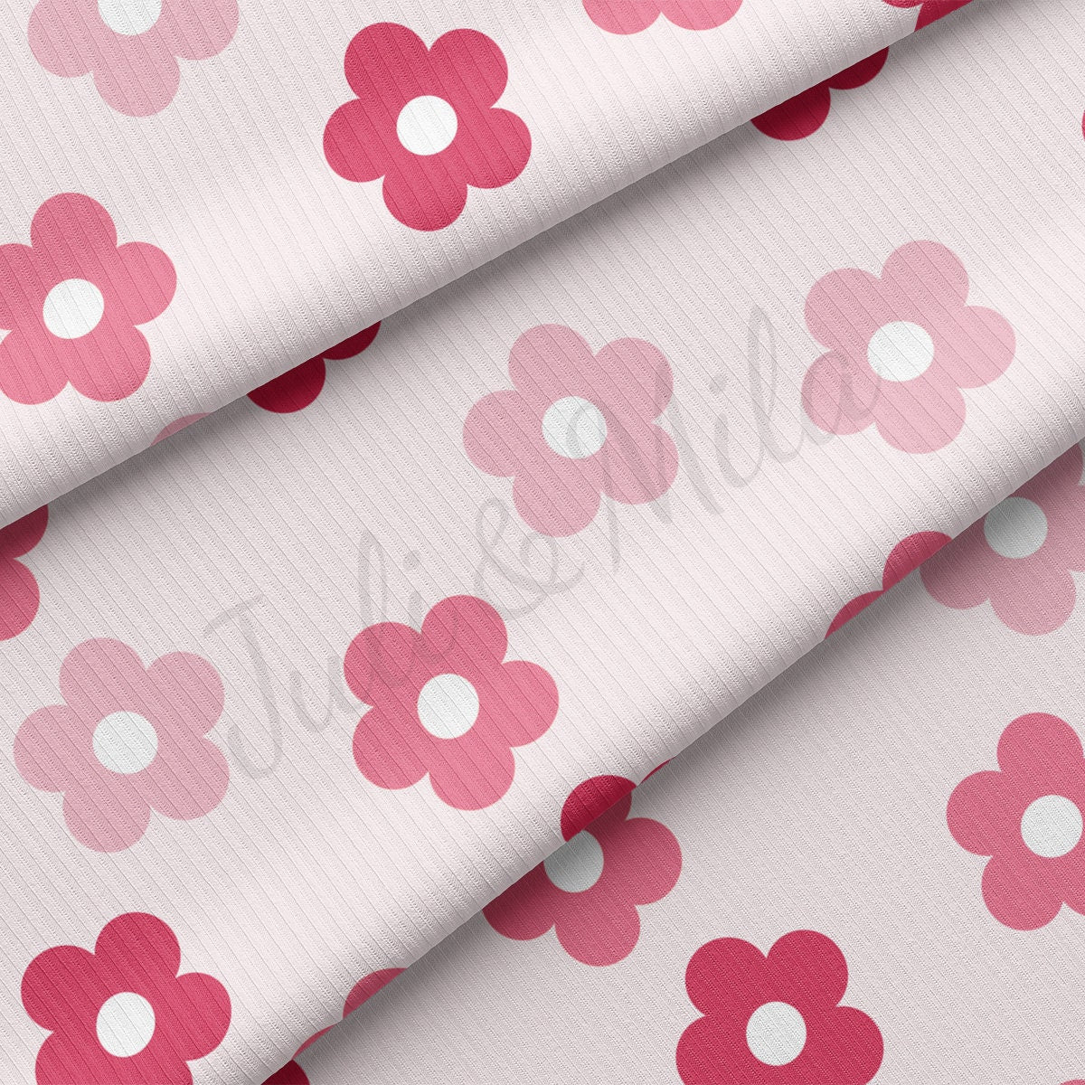 Rib Knit Fabric RBK2299 Valentine's Day