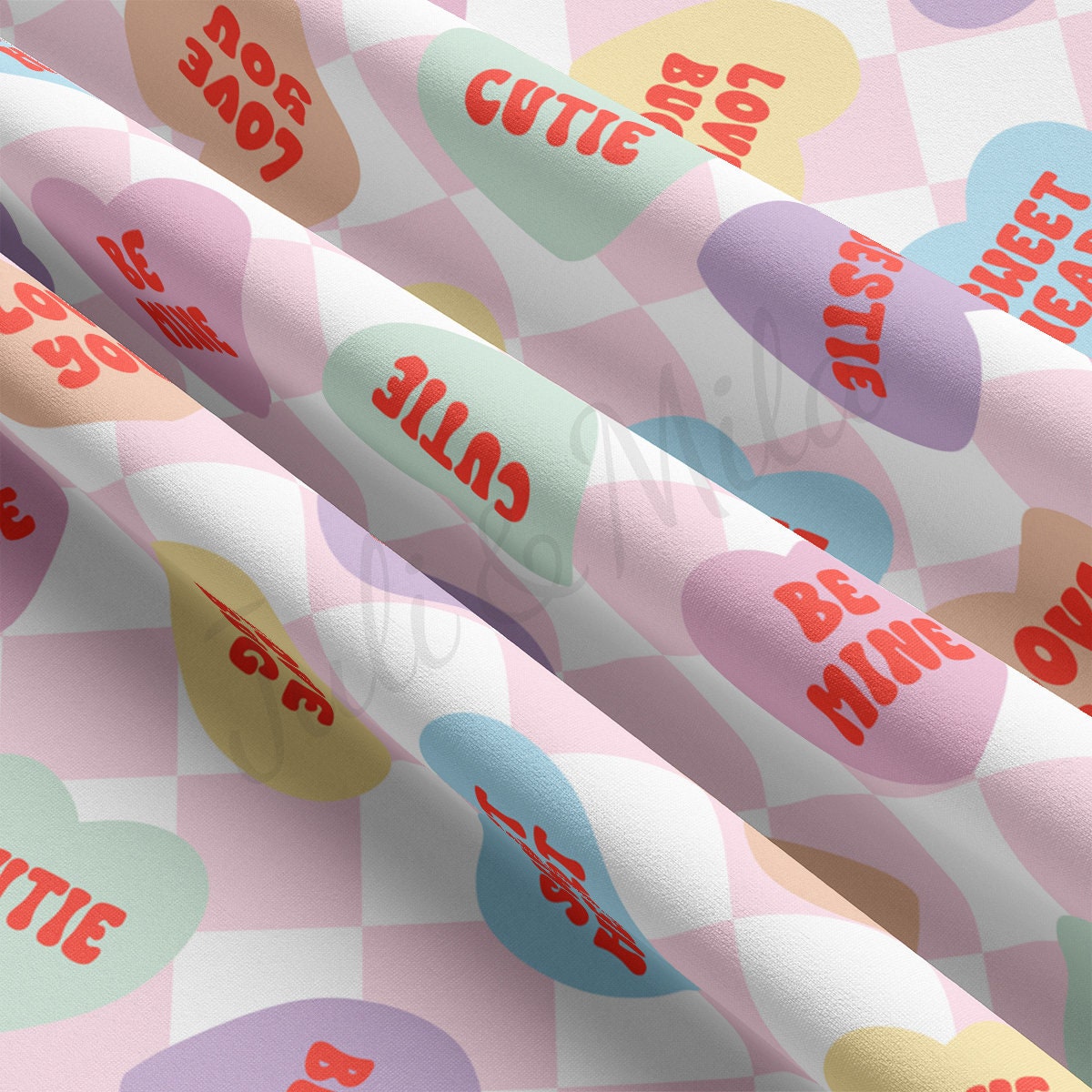 DBP Fabric Double Brushed Polyester DBP2305 Valentine's Day