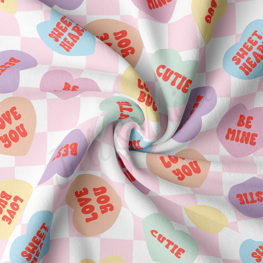 DBP Fabric Double Brushed Polyester DBP2305 Valentine's Day