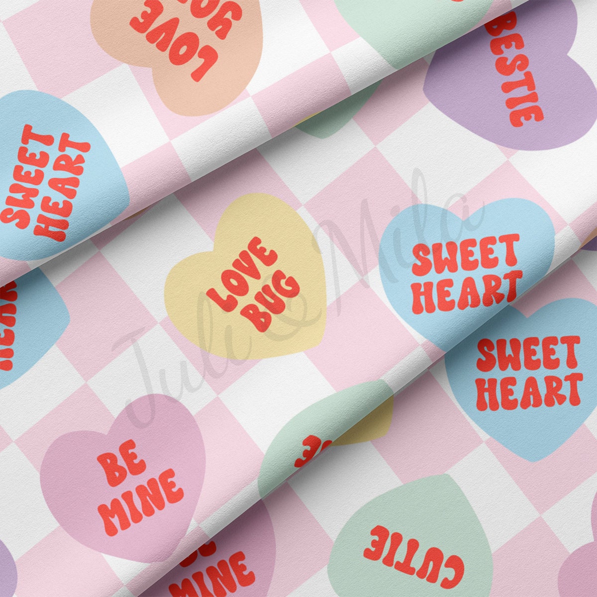 DBP Fabric Double Brushed Polyester DBP2305 Valentine's Day