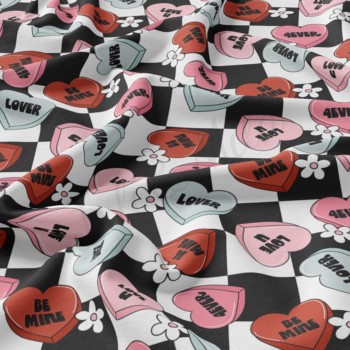 DBP Fabric Double Brushed Polyester DBP2306 Valentine's Day