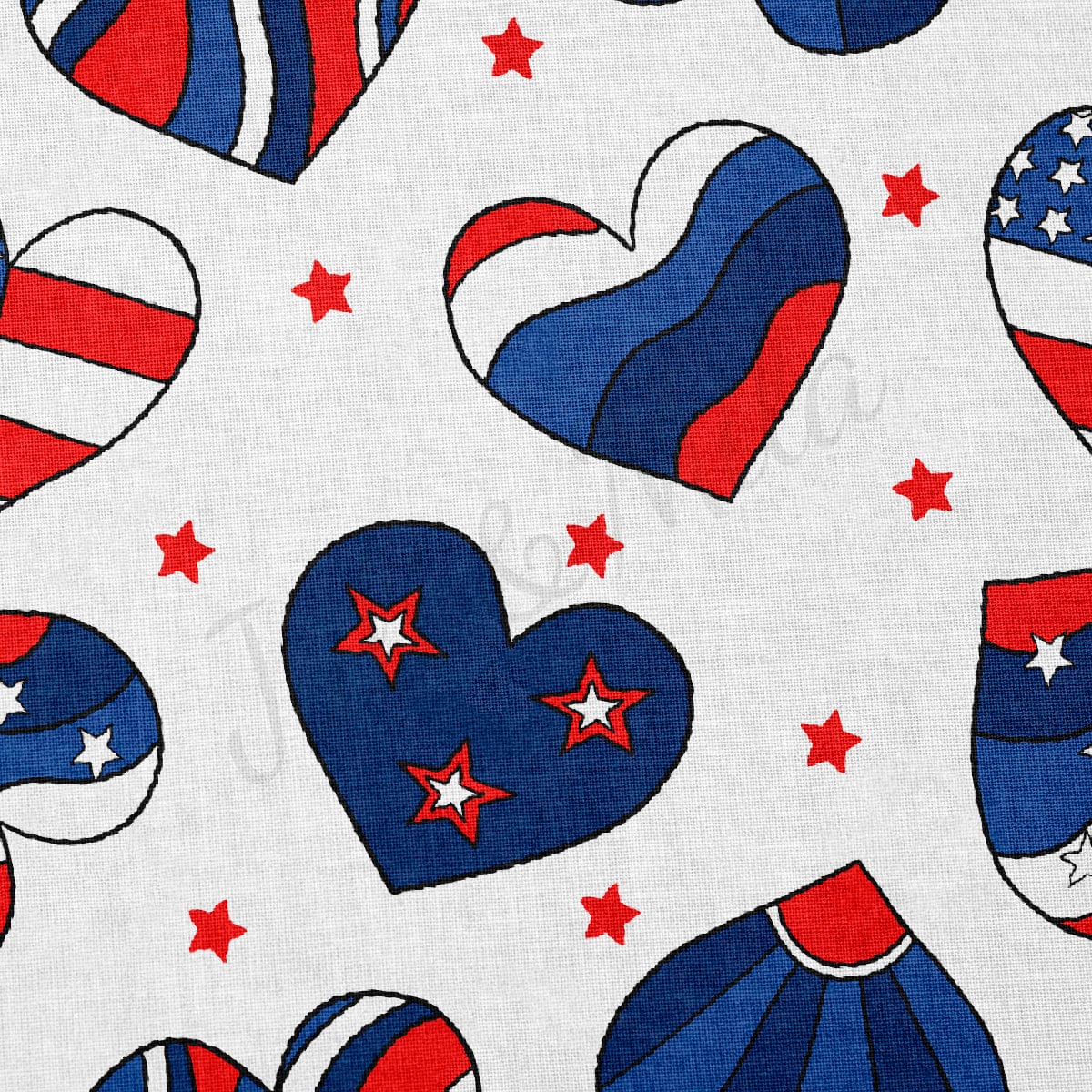 100% Cotton Fabric CTNPT16 4th of July Patriotic