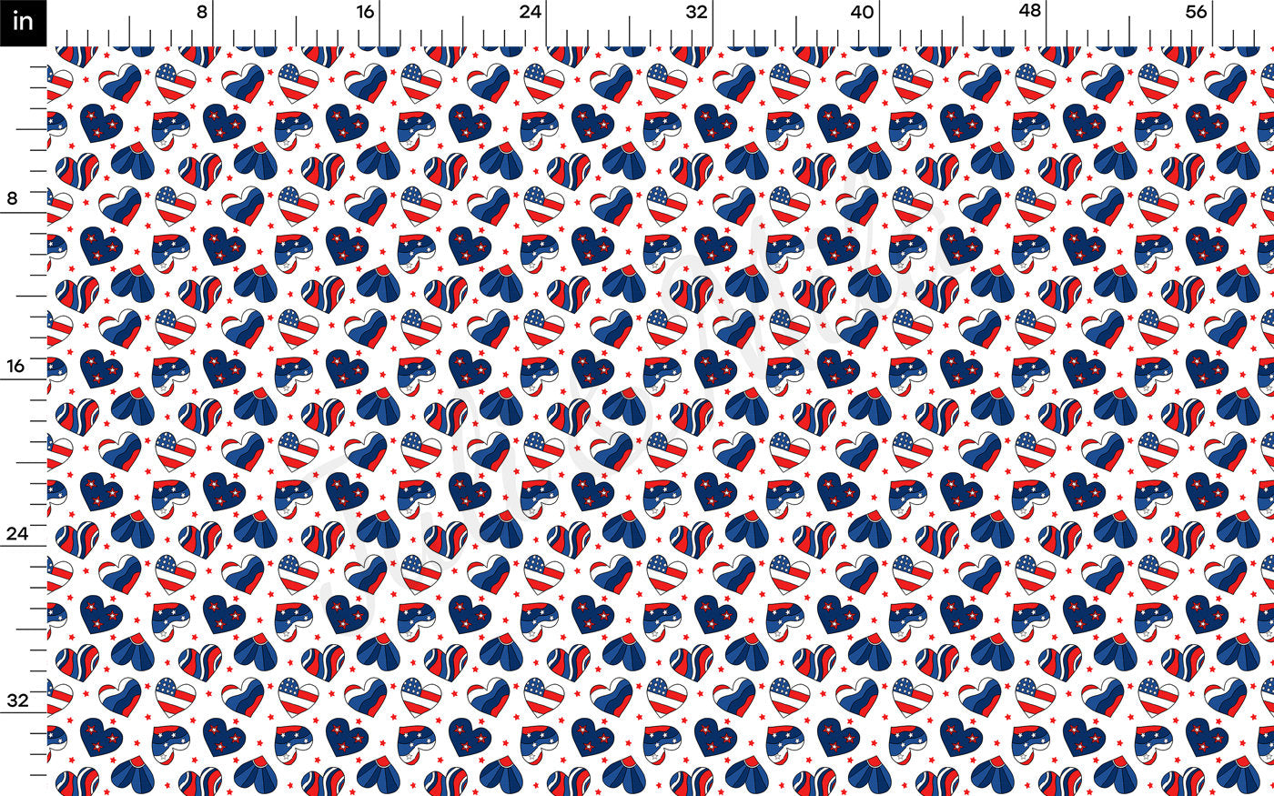 100% Cotton Fabric CTNPT16 4th of July Patriotic