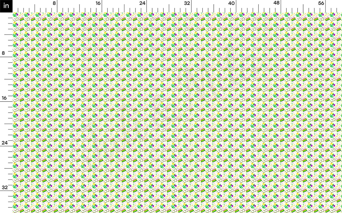 Mardi Gras Bullet Fabric AA2349