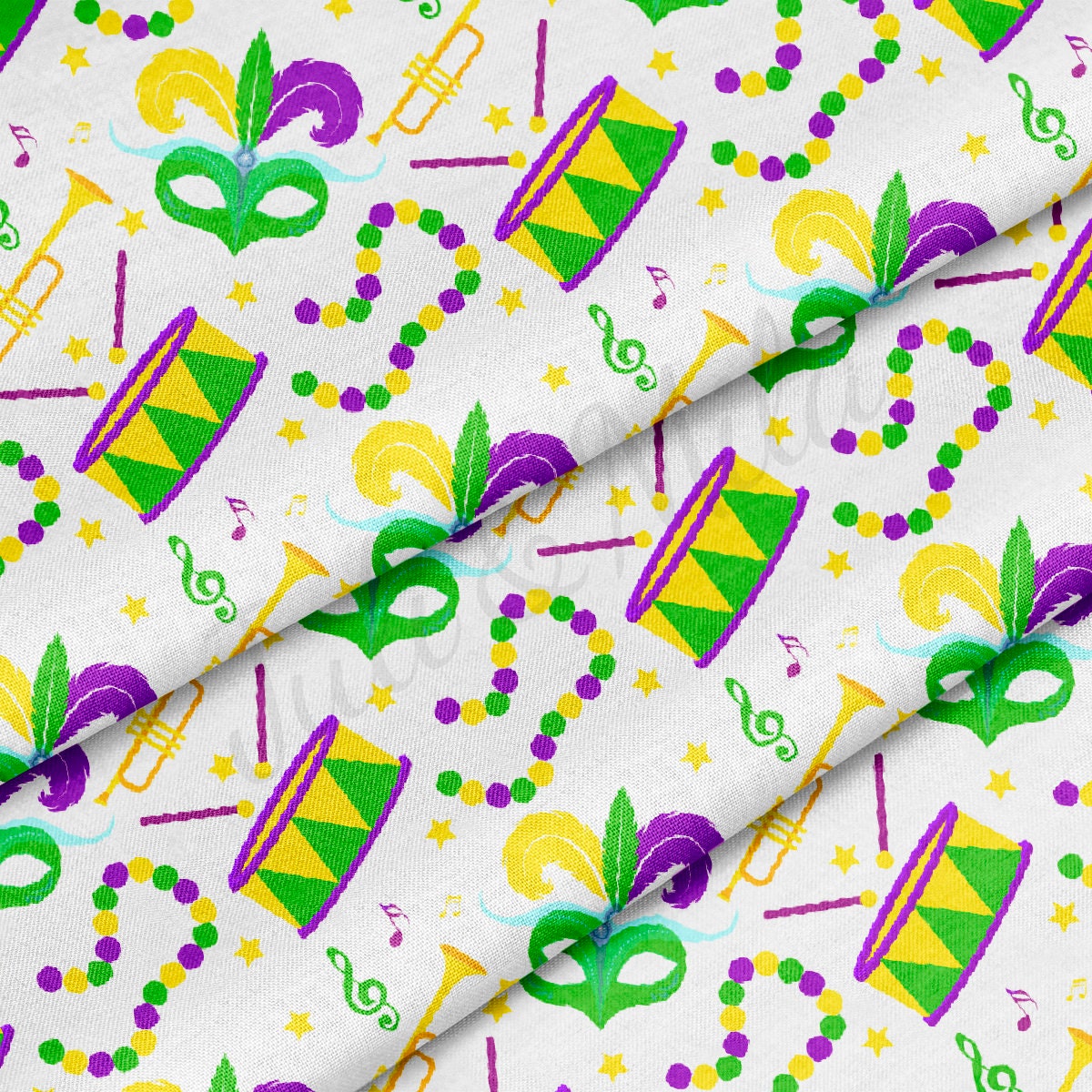 100% Cotton Fabric CTN2349 Mardi Gras