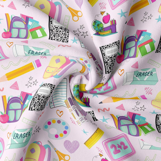 DBP Fabric Double Brushed Polyester DBP2319 Back to School