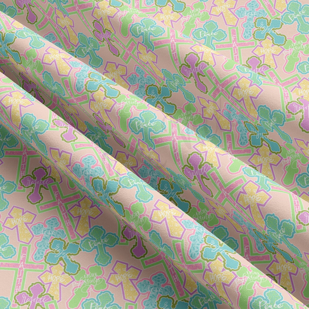 DBP Fabric Double Brushed Polyester DBP2335 Easter