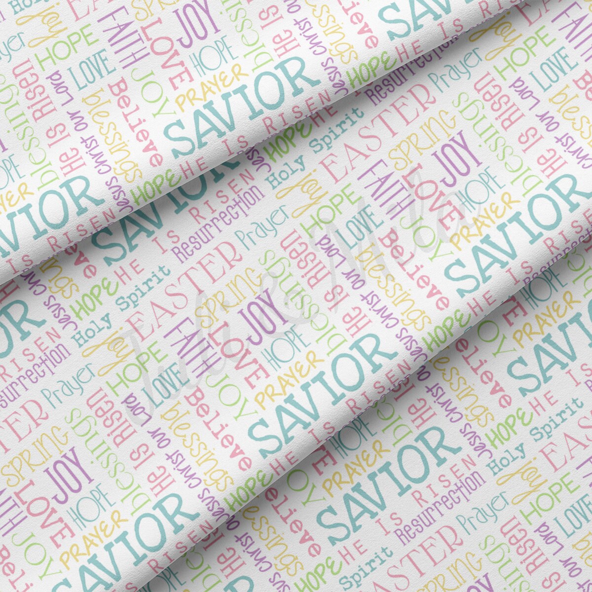 DBP Fabric Double Brushed Polyester DBP2339 Easter