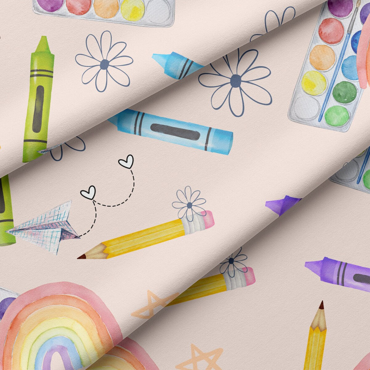 DBP Fabric Double Brushed Polyester DBP2364 Back to School