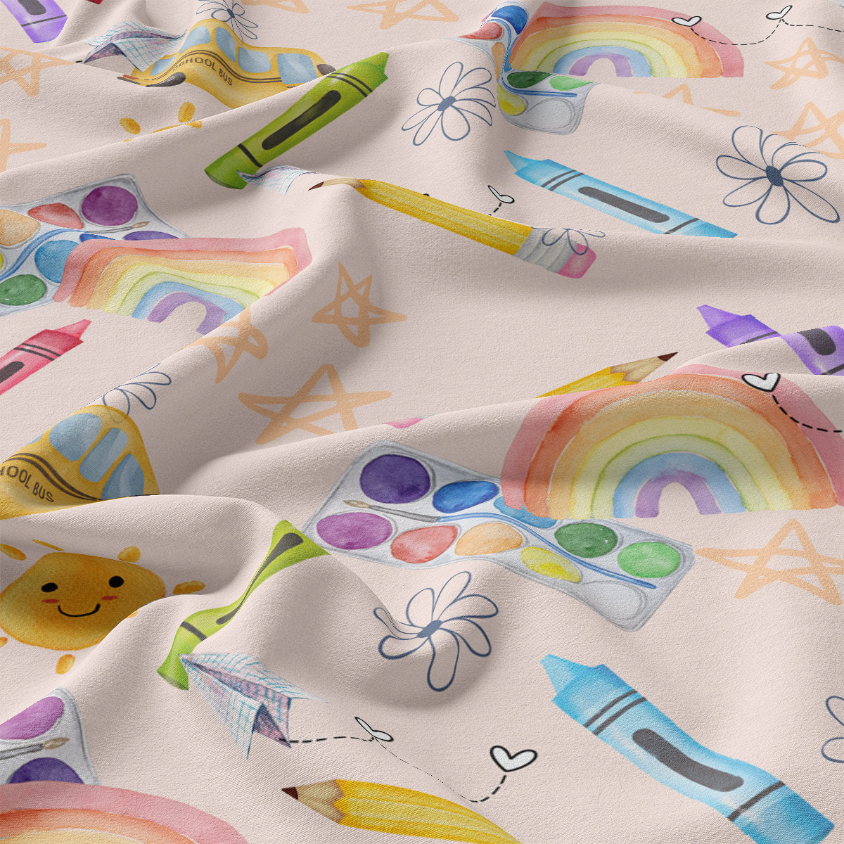 DBP Fabric Double Brushed Polyester DBP2364 Back to School