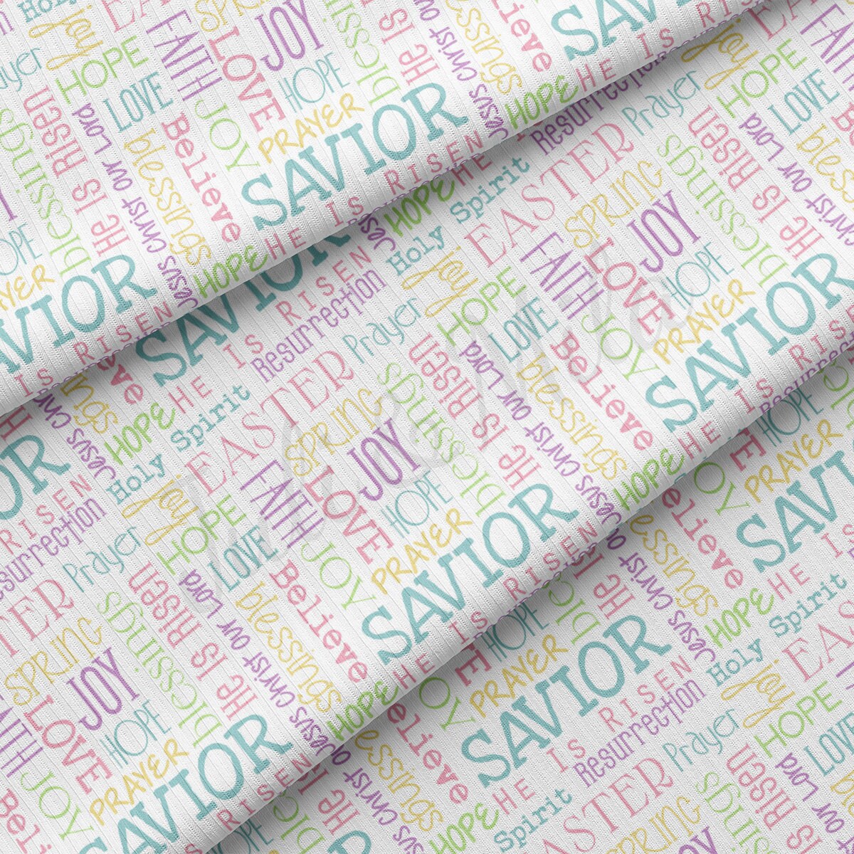 Rib Knit Fabric  RBK2339 Easter