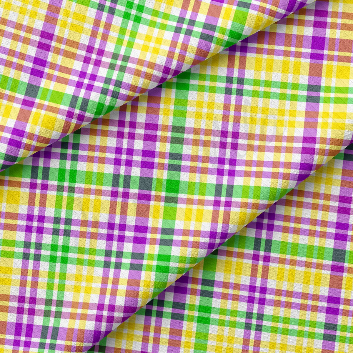 Rib Knit Fabric  RBK2350 Mardi Gras