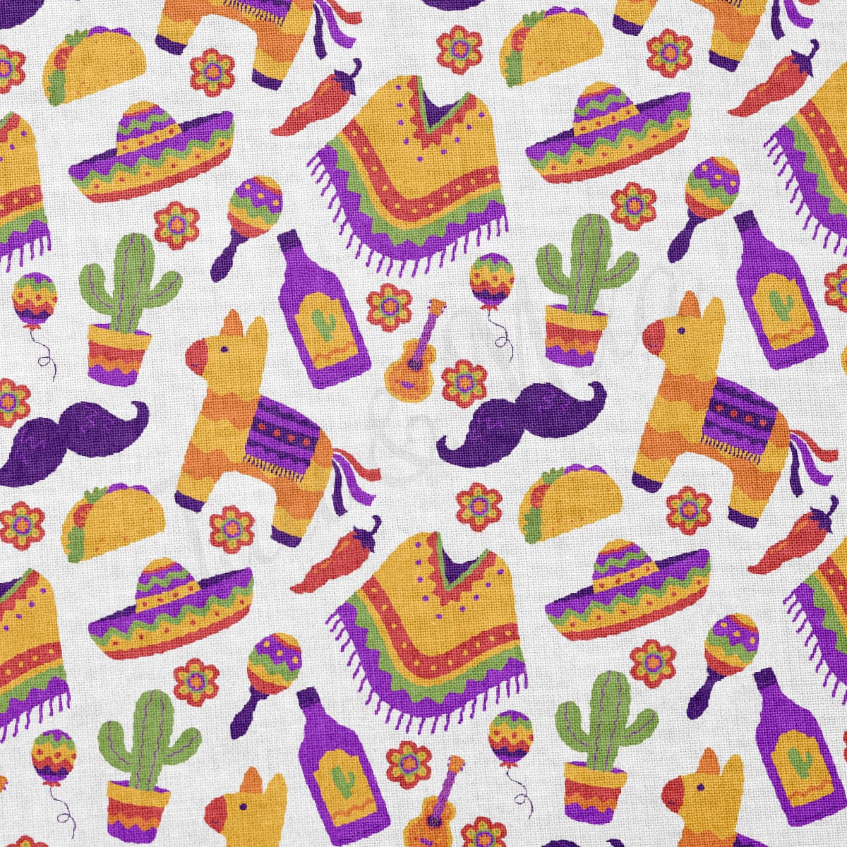 100% Cotton Fabric CTN2266 Cinco De Mayo Serape