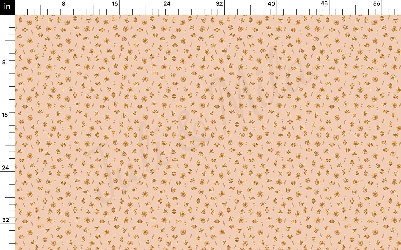 100% Cotton Fabric CTN2282 Boho Sun