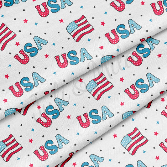 100% Cotton Fabric CTN2295 4th of July Patriotic