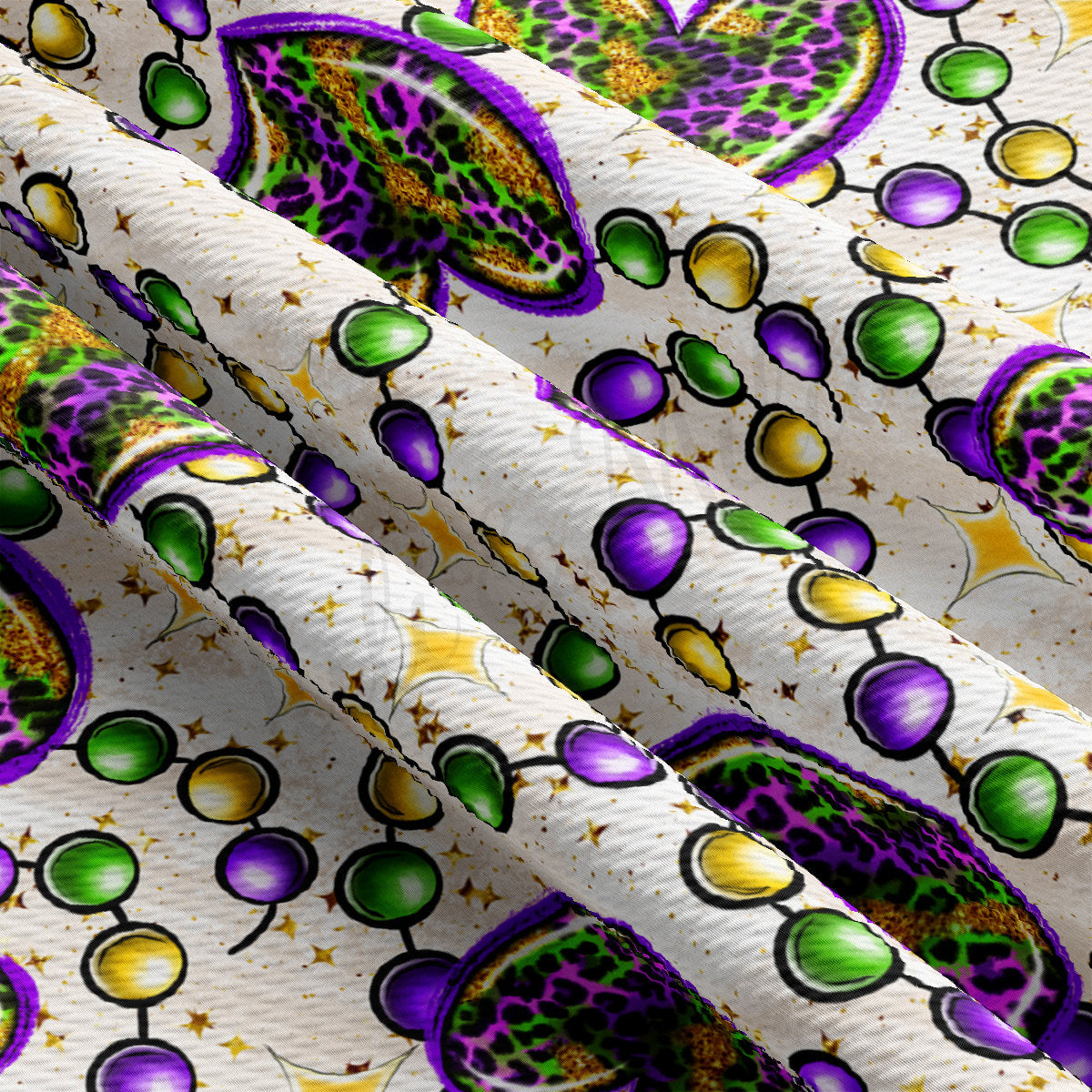 Mardi Gras Bullet Textured Fabric AA2397