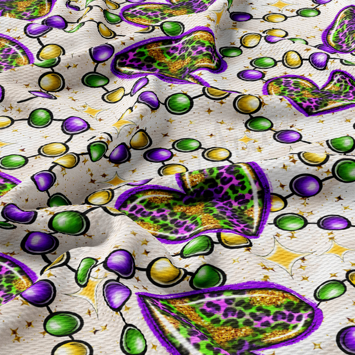 Mardi Gras Bullet Textured Fabric AA2397