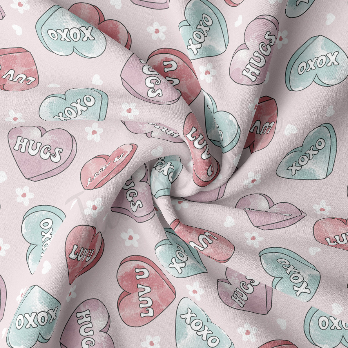 DBP Fabric Double Brushed Polyester DBP2263 Valentine's Day