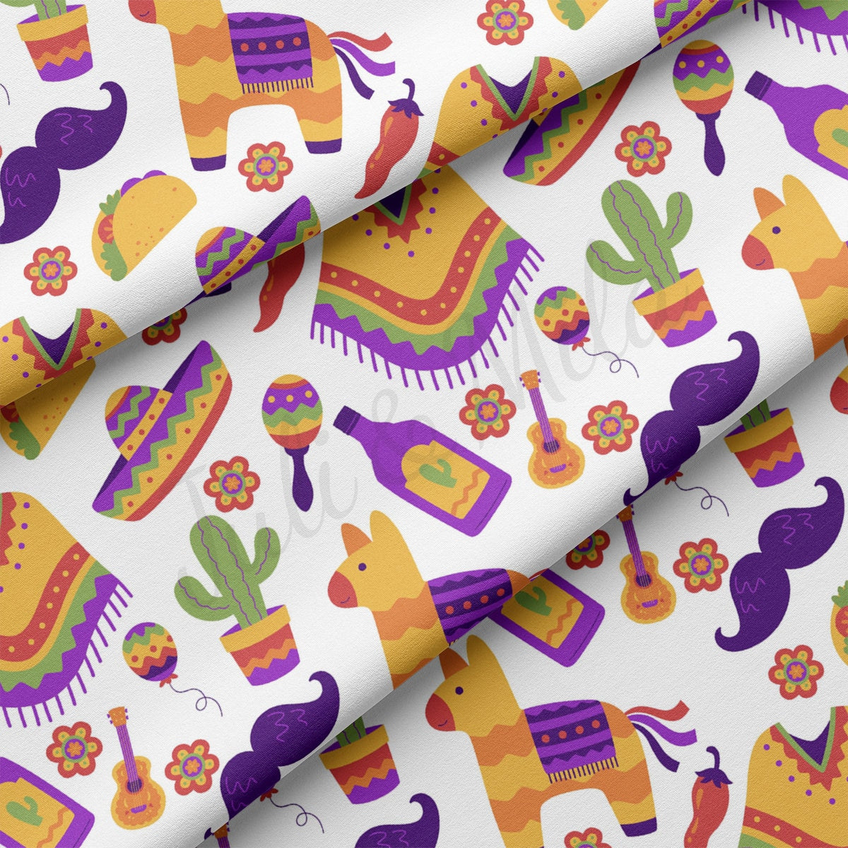 DBP Fabric Double Brushed Polyester Fabric DBP2266  Cinco De Mayo