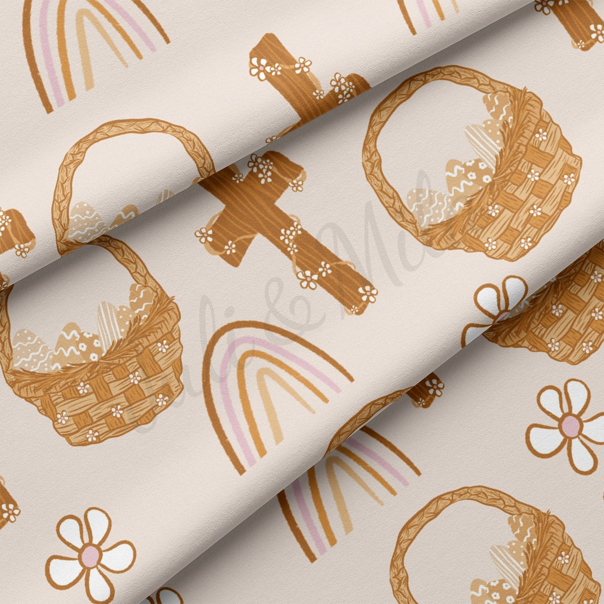 DBP Fabric Double Brushed Polyester DBP2271 Easter