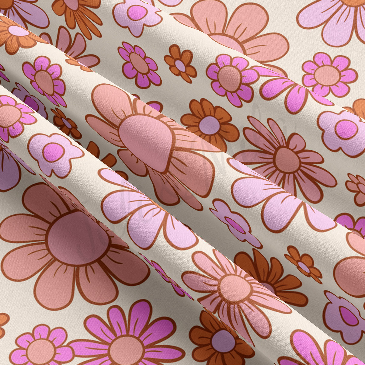 DBP Fabric Double Brushed Polyester DBP2276 Floral