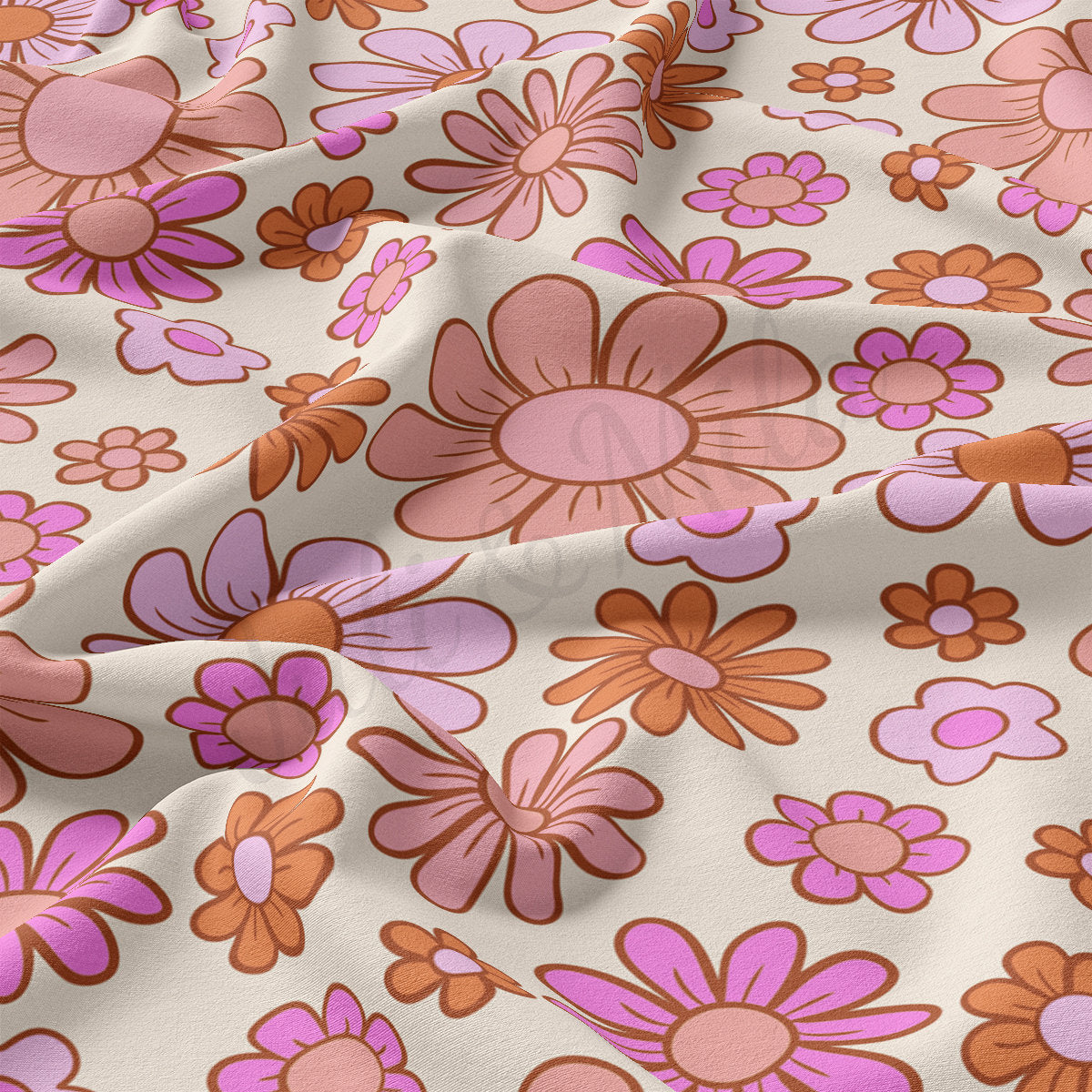 DBP Fabric Double Brushed Polyester DBP2276 Floral