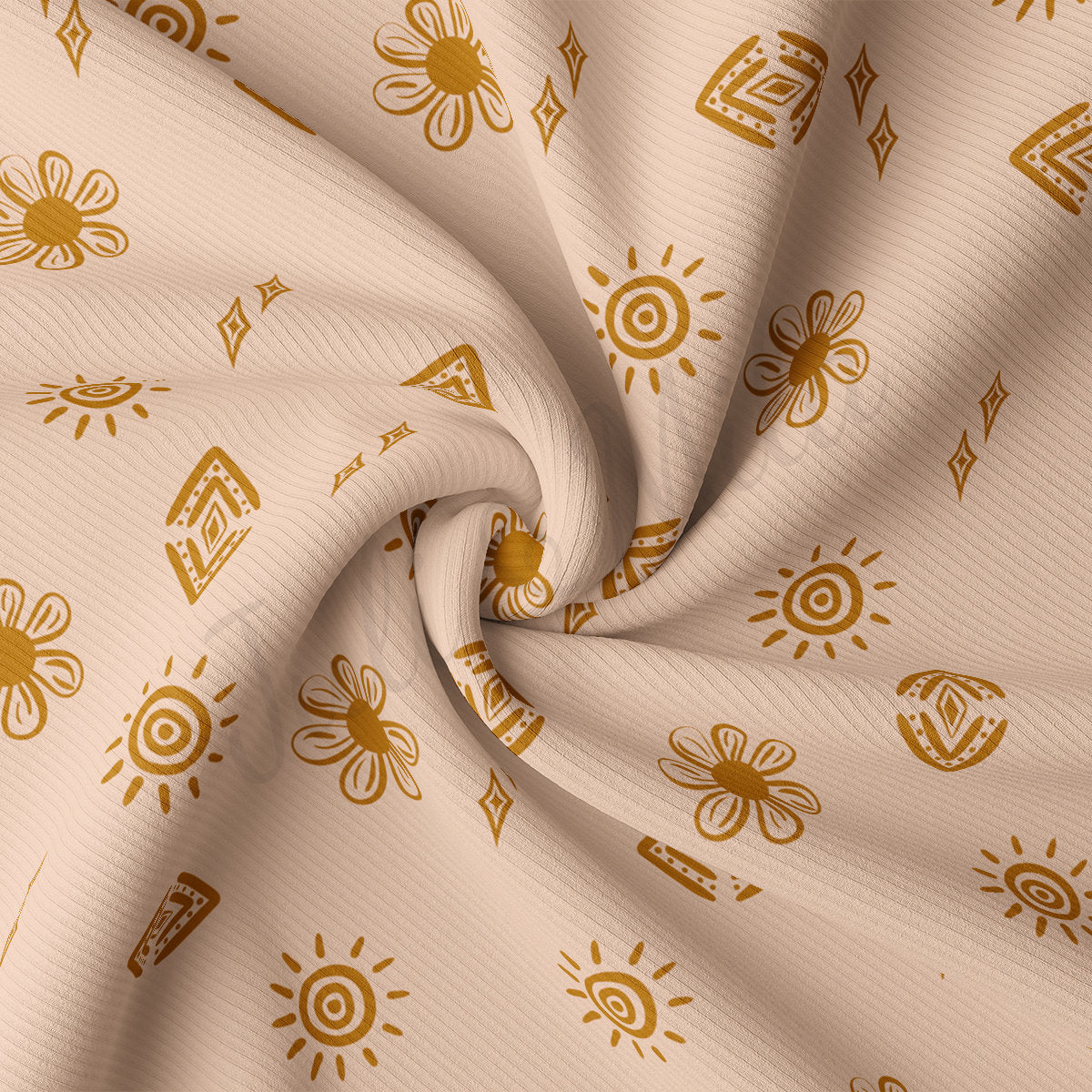 Rib Knit Fabric RBK2282 Boho