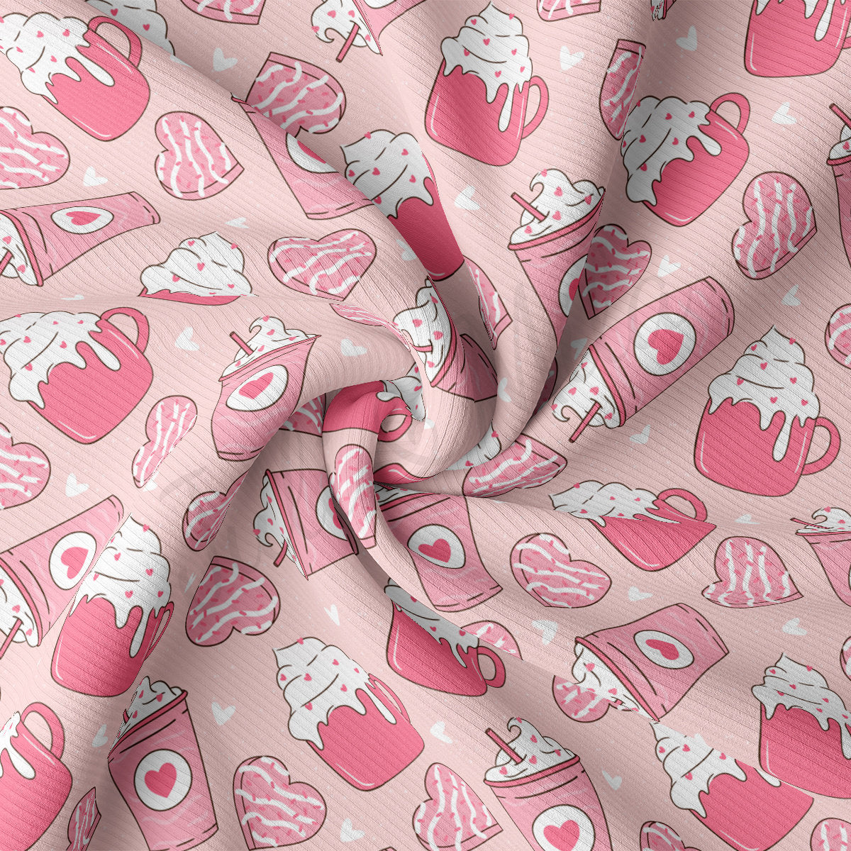 Rib Knit Fabric RBK2300 Valentine's Day