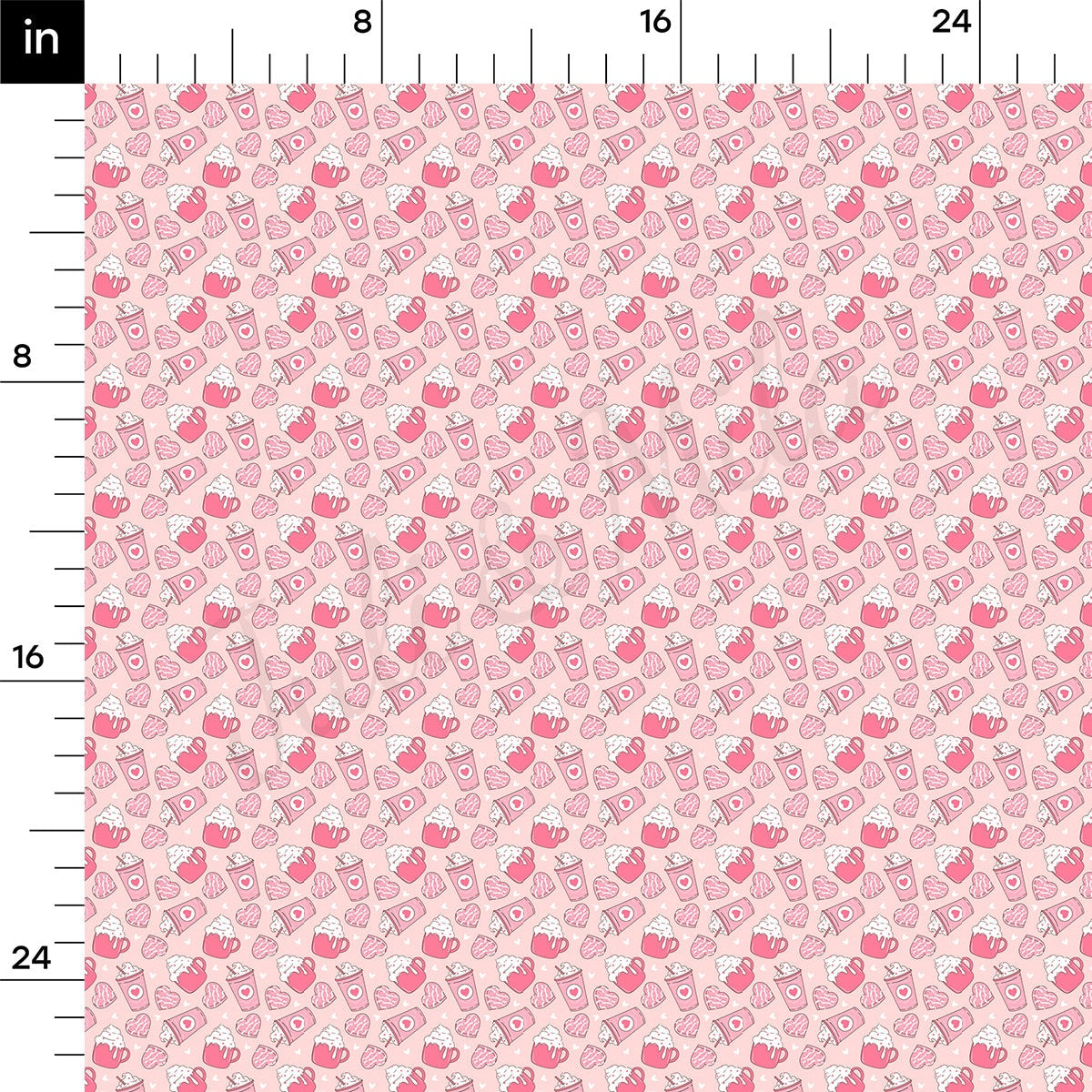 Rib Knit Fabric RBK2300 Valentine's Day