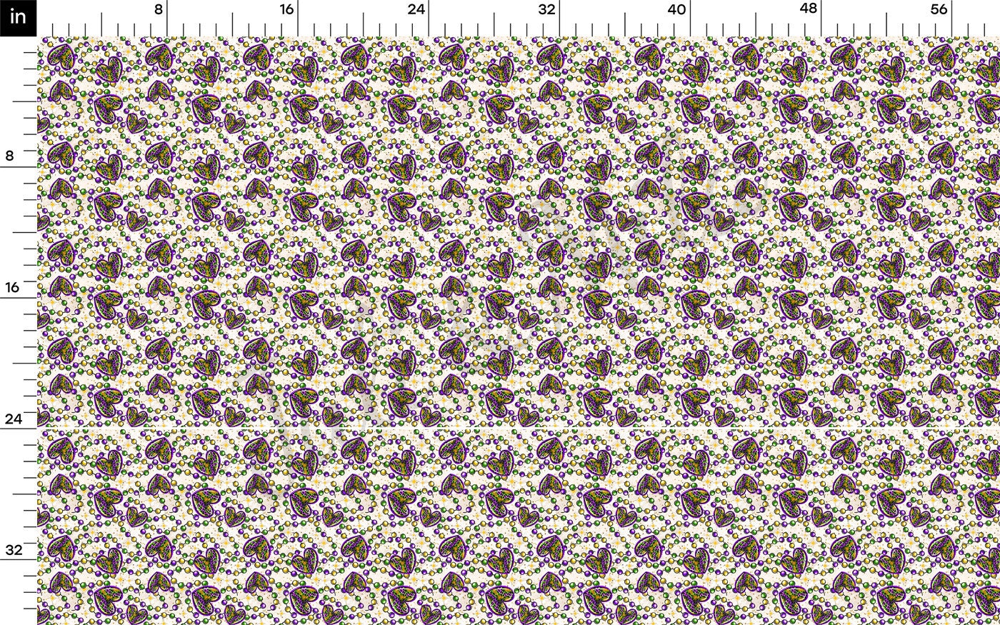 Rib Knit Fabric RBK2397 Mardi Gras