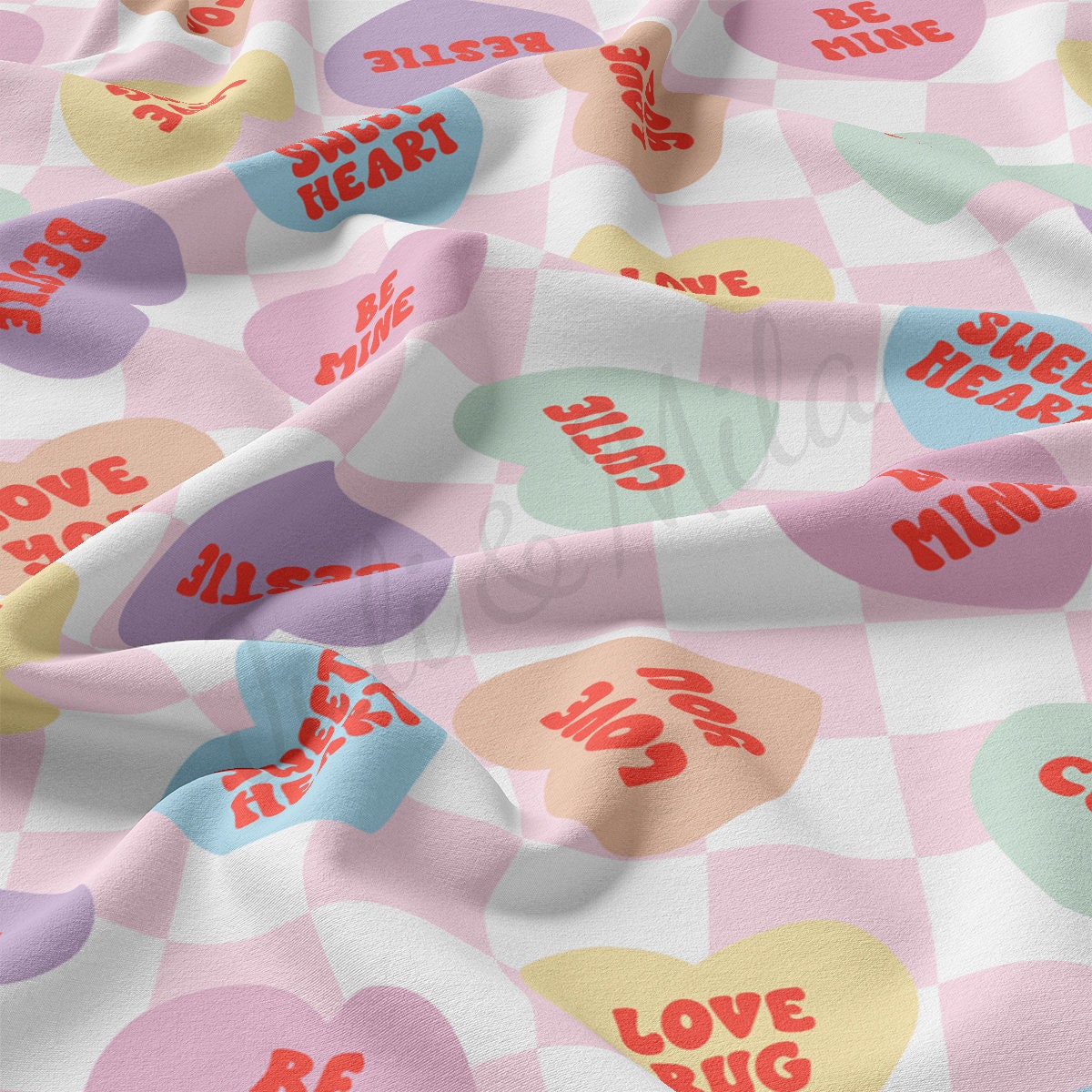 DBP Fabric Double Brushed Polyester DBP2305 Valentine's Day