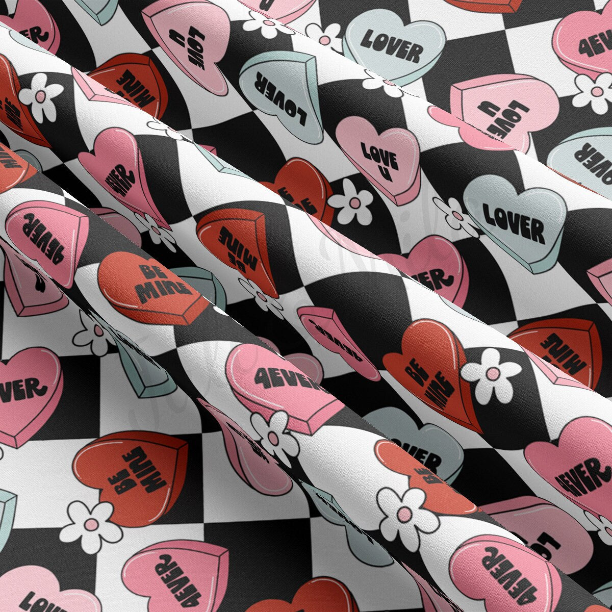 DBP Fabric Double Brushed Polyester DBP2306 Valentine's Day