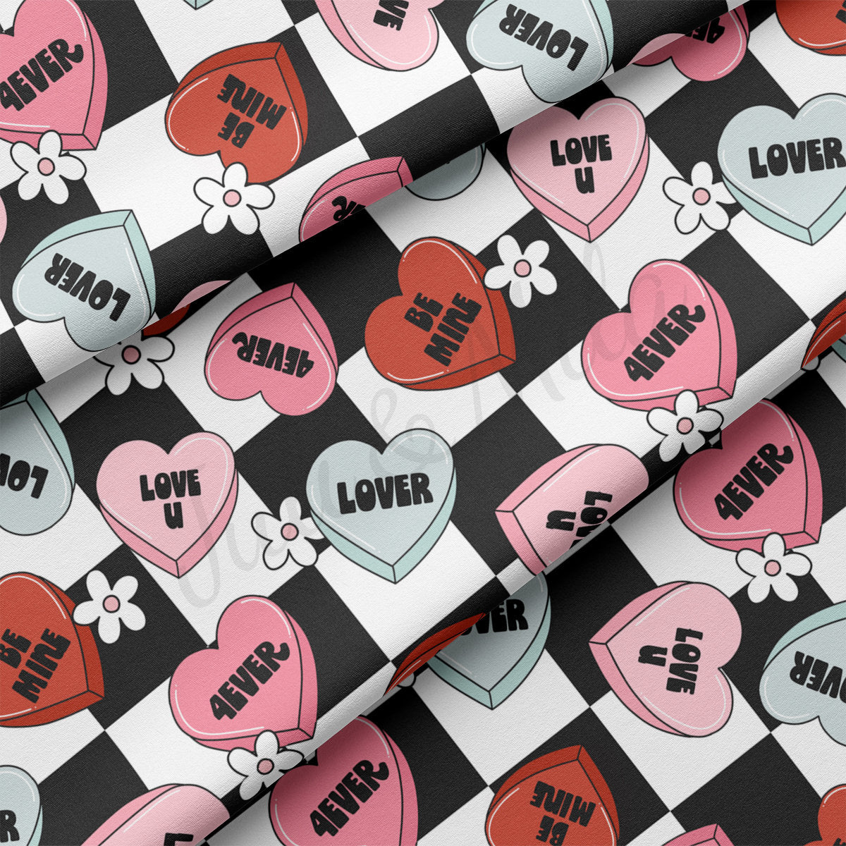 DBP Fabric Double Brushed Polyester DBP2306 Valentine's Day