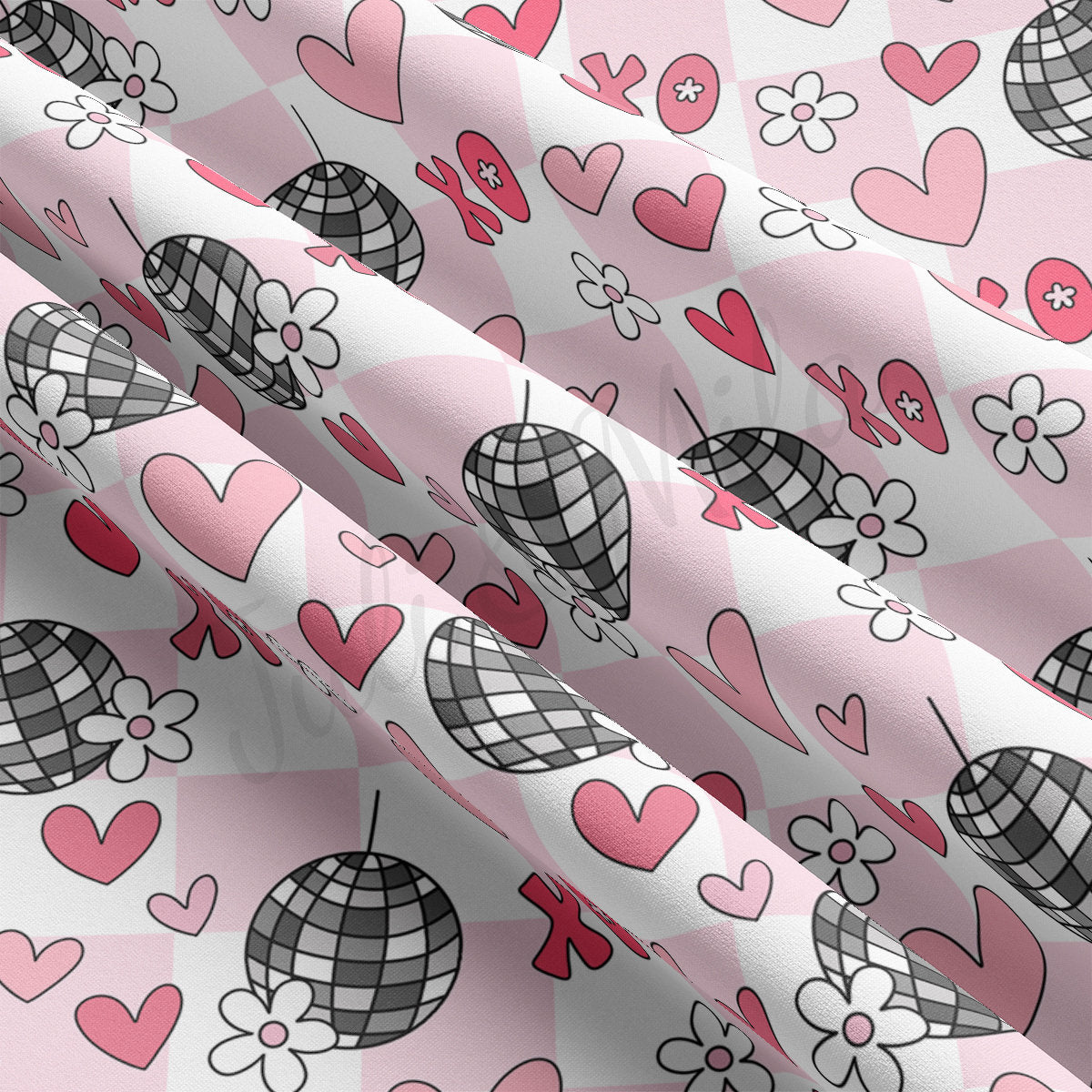 DBP Fabric Double Brushed Polyester DBP2315 Valentine's Day