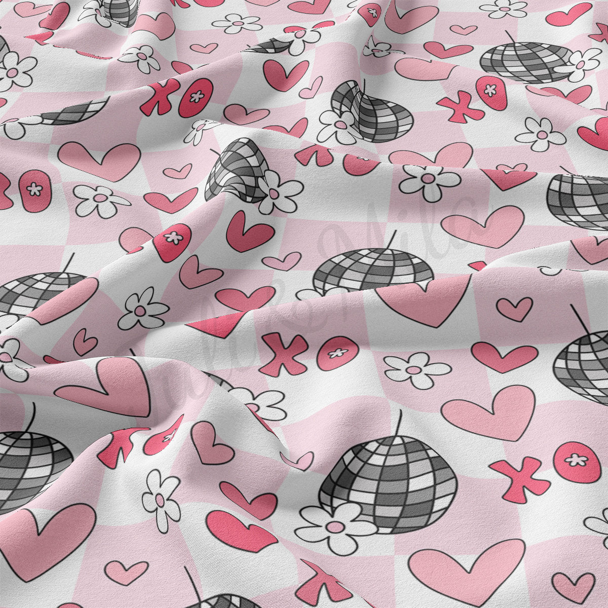 DBP Fabric Double Brushed Polyester DBP2315 Valentine's Day