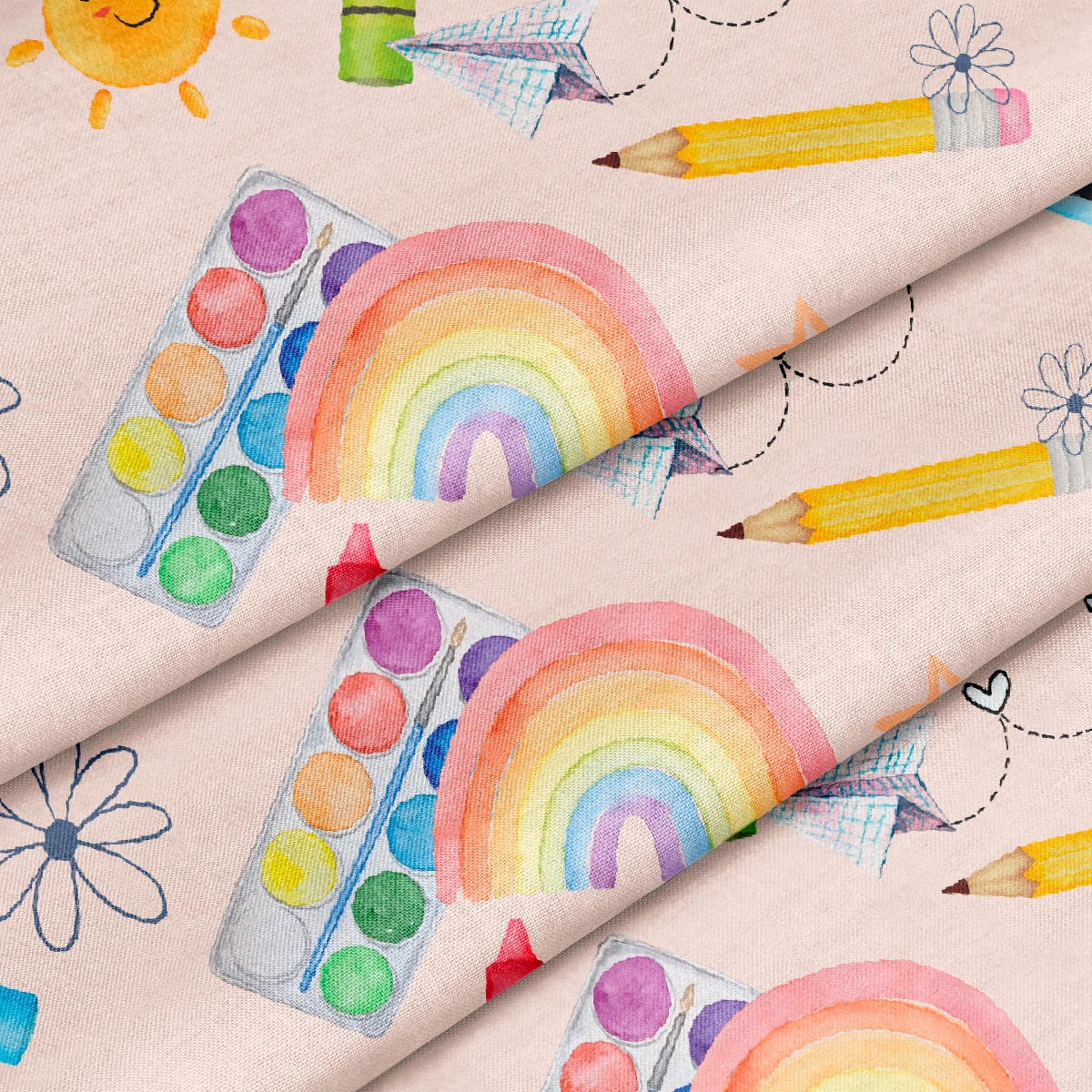 100% Cotton Fabric CTN2364 Back to School