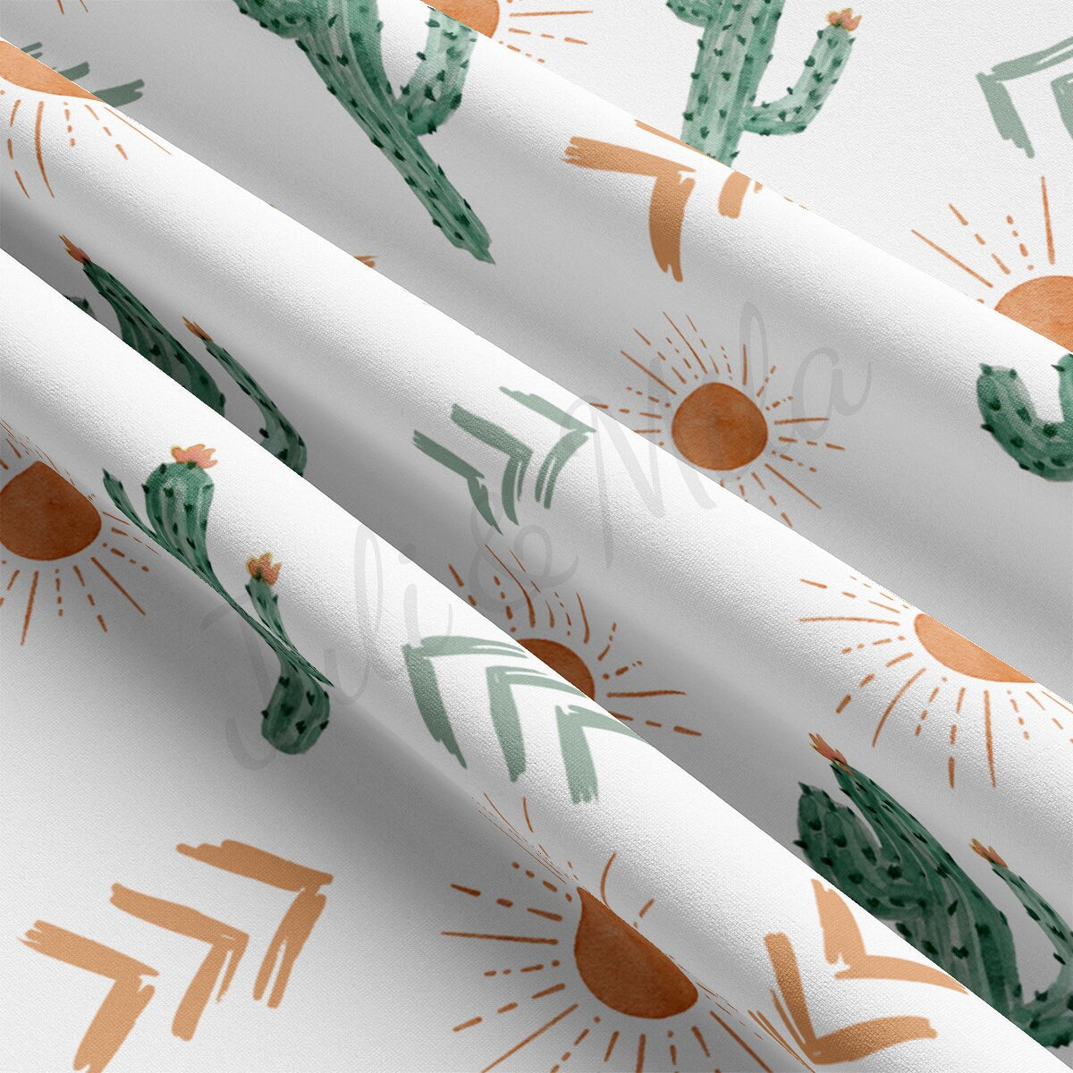 DBP Fabric Double Brushed Polyester DBP2328 Bohemian Boho Cactus