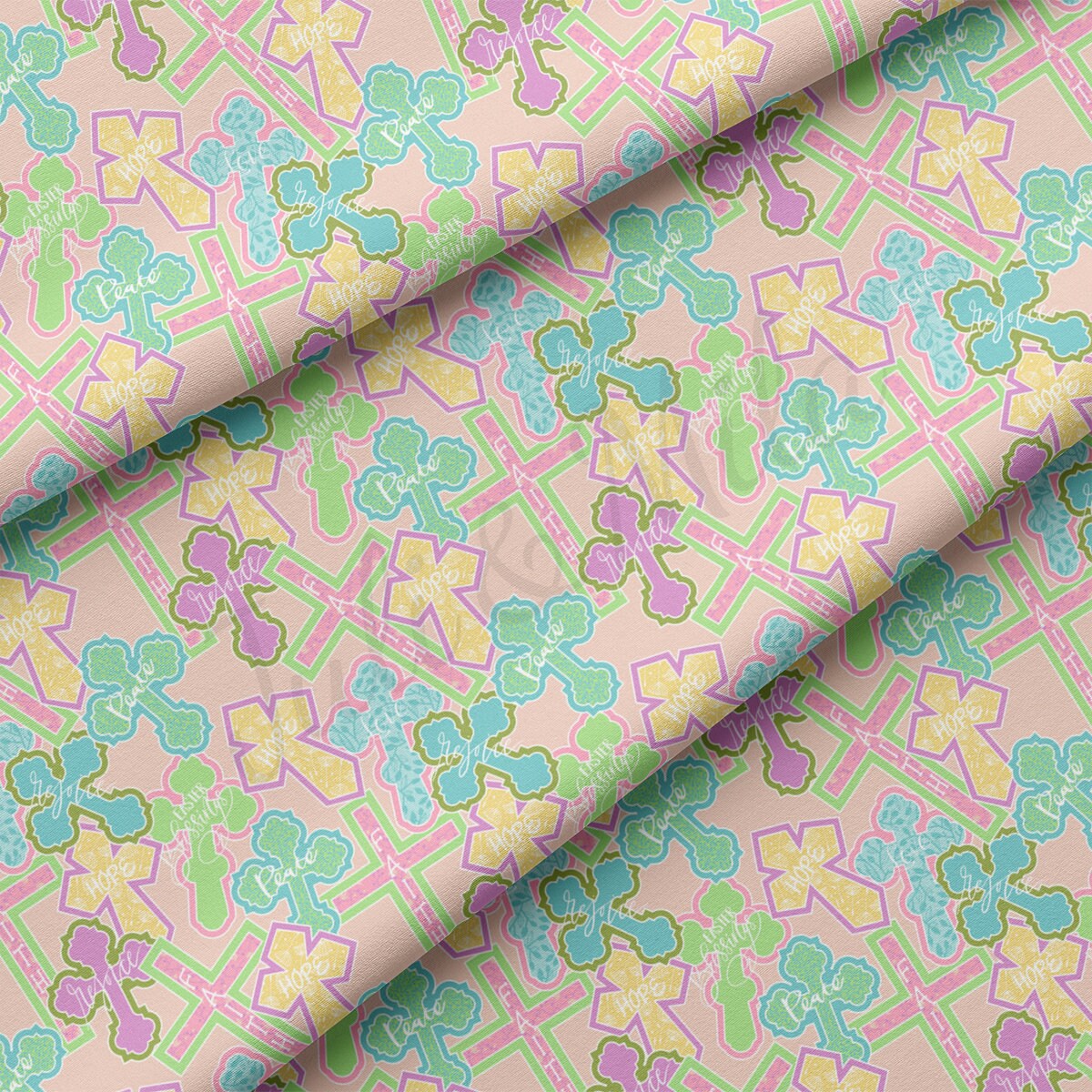 DBP Fabric Double Brushed Polyester DBP2335 Easter
